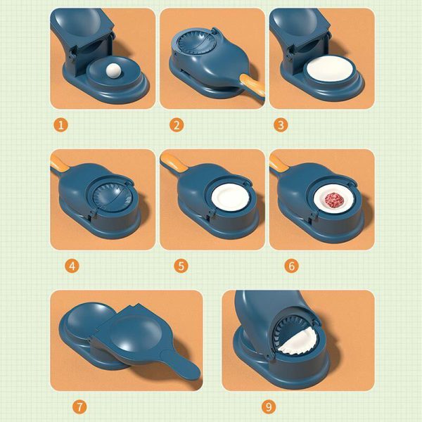 2 In 1 Dumpling Maker | Samosa Maker (random Color)