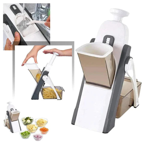 5 In 1 Mandoline Vegetable Slicer Food Chopper, Vegetable Cutter, Quick Fruit Dicer (random Color)