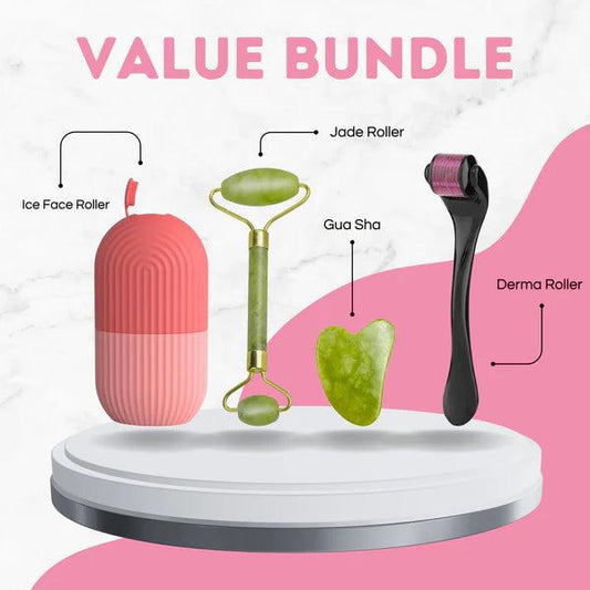 3 in 1 Value bundle , Derma roller , Ice roller , Jade roller