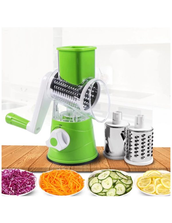 Tabletop Drum Grater | Manual Vegetable Cutter Slicer & Grater | Multi-functional Kitchen Gadget (random Colors)
