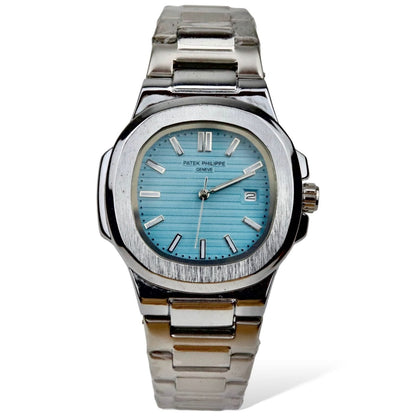 Luxury Patek Philippe Geneve Analog Watch for Men – Stainless Steel Design